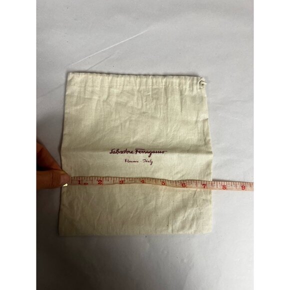 Salvatore Ferragamo canvas pouch Belt dustbag with Buckle protector. - Picture 9 of 11